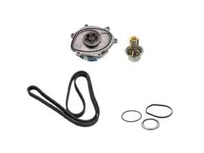 Kit pompa acqua, cinghia e termostato. Porsche 991.1 Carrera 2S / Carrera 4S - 0PB121035A, 9A110221800, 0PB903137A, 9A110222602, 9A110622603, 9A712111000, 9A110655900, 0PB121688